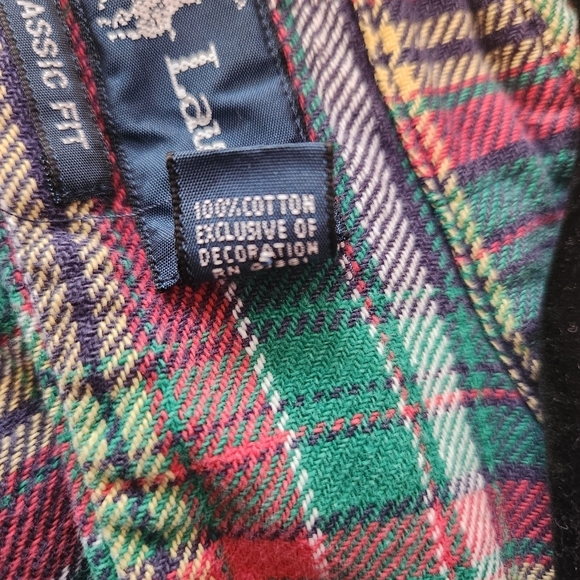 Vintage Genuine Ralph Lauren Mountain Equipment Plaid Flannel Men's Size L Red - Picture 3 of 6